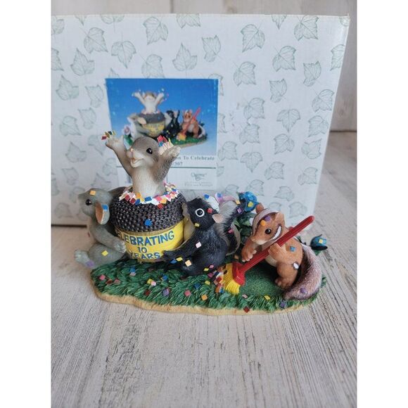 Fitz Floyd Charming Tails friendship is the reason to celebrate figure - Picture 1 of 12